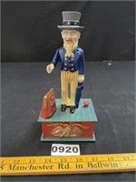 Plastic Uncle Sam Mechanical Bank