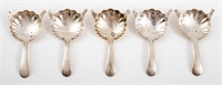 5 Gorham Sterling Absinthe Shell Spoons