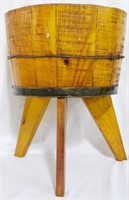 Wooden bucket on legs, 19 x 14