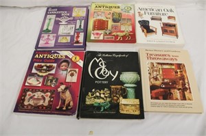 6 Antiques & Pottery Collector's Books