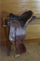 Vintage saddle; as is