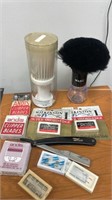 Razor & blades brush lot