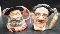 Two various Royal Doulton character jugs