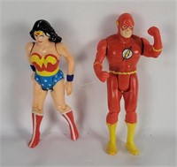 1984 D C Flash & Wonder Woman Figures