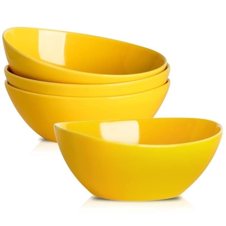 Hasense Large Serving Bowls, Ceramic Salad Mixing