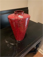 Red ornate Vase decor