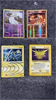 4 Hologram Pokemon Cards