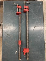 2 - 1/2in pipe clamps, 2ft long