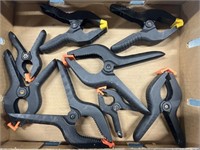 8 plastic spring clamps