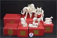 Lenox "For the Holidays" Animal Figurines 6 PC