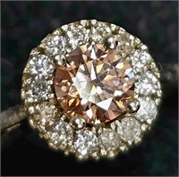$3445 14K  2.89G Lab Pink Diamond(0.65ct) Natural