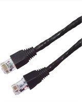 (New) Certified 5 foot Black Cat 6 Patch Cable,