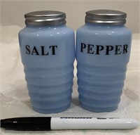 Delphite Blue Salt & Pepper Shakers