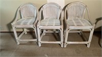 Bamboo Chairs White Washed