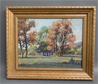 Circa 1938 (W.J.Bond) Oil on Board Landscape