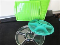 Serving Platters, Relish Trays - Plastic