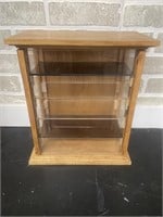 Homemade wood and glass Display Cabinet. Approx.