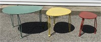 3 Metal Tables