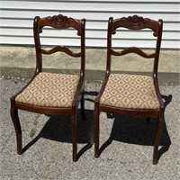 Two Upholsterd Chairs