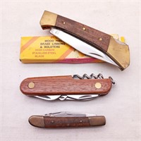 3 Folding Pocket Knives