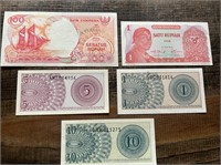 5 Indonesia Bank Notes
