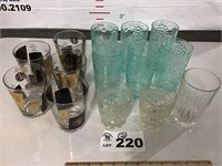 PLASTIC TEA GLASSES, GLASS TUMBLERS