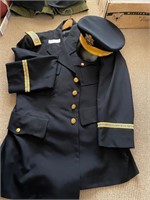 2 pc 1960's Army Officer Dress Blue Jacket