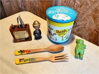 Shedd's Peanut Butter, Wood Spoon/Fork, Bobblehead