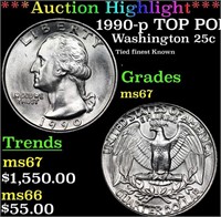 ***Auction Highlight*** 1990-p Washington Quarter