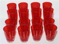 lot 16 red acrylic cups