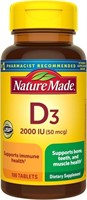 Nature Made Vitamin D3 2000 IU (50 mcg)-190tablets