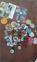 Group of Comic Bottons & Promo Cards