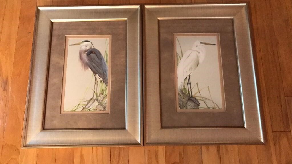 Signed Shorebird Ltd. Ed. Prints (Pair)