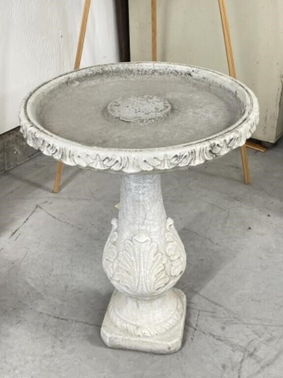 Concrete Bird Bath - 2pcs. 19x19x24 "