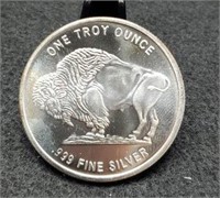 One Troy oz. Silver Buffalo/Indian Round