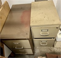 Pair of Two Drawer Filing Cabinets