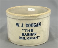 Red Wing 2 lb butter crock w/ "W.J. Dougan,