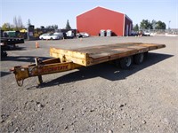 1992 Interstate 24' T/A Tilt Deck Equipment Traile