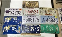 10 Kansas license plates