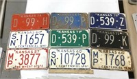 9 Kansas license plates