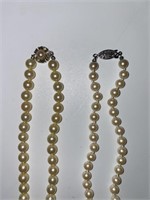2 Vintage Pearl Necklaces