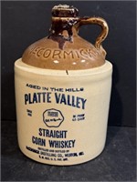 Platte Valley Corn Whiskey McCormick Jug