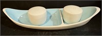 Vtg Taylor Smith Relish tray & Salt & Pepper