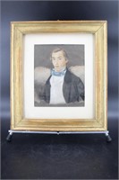 Framed Pastel of Louis B. Williams