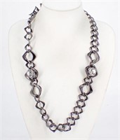 Yves Saint Laurent Large Rhinestone Chain Necklace