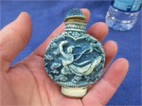 old oriental snuff bottle (signed on bottom)