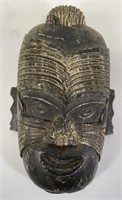 Tribal Hand Carved Wooden Figure Mask