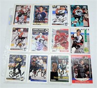 (11) Signed NHL Player Signed Trading Cards
