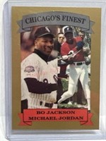 Michael Jordan Bo Jackson Chicago's Finest card