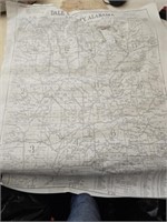 Paper map copy of Dale county